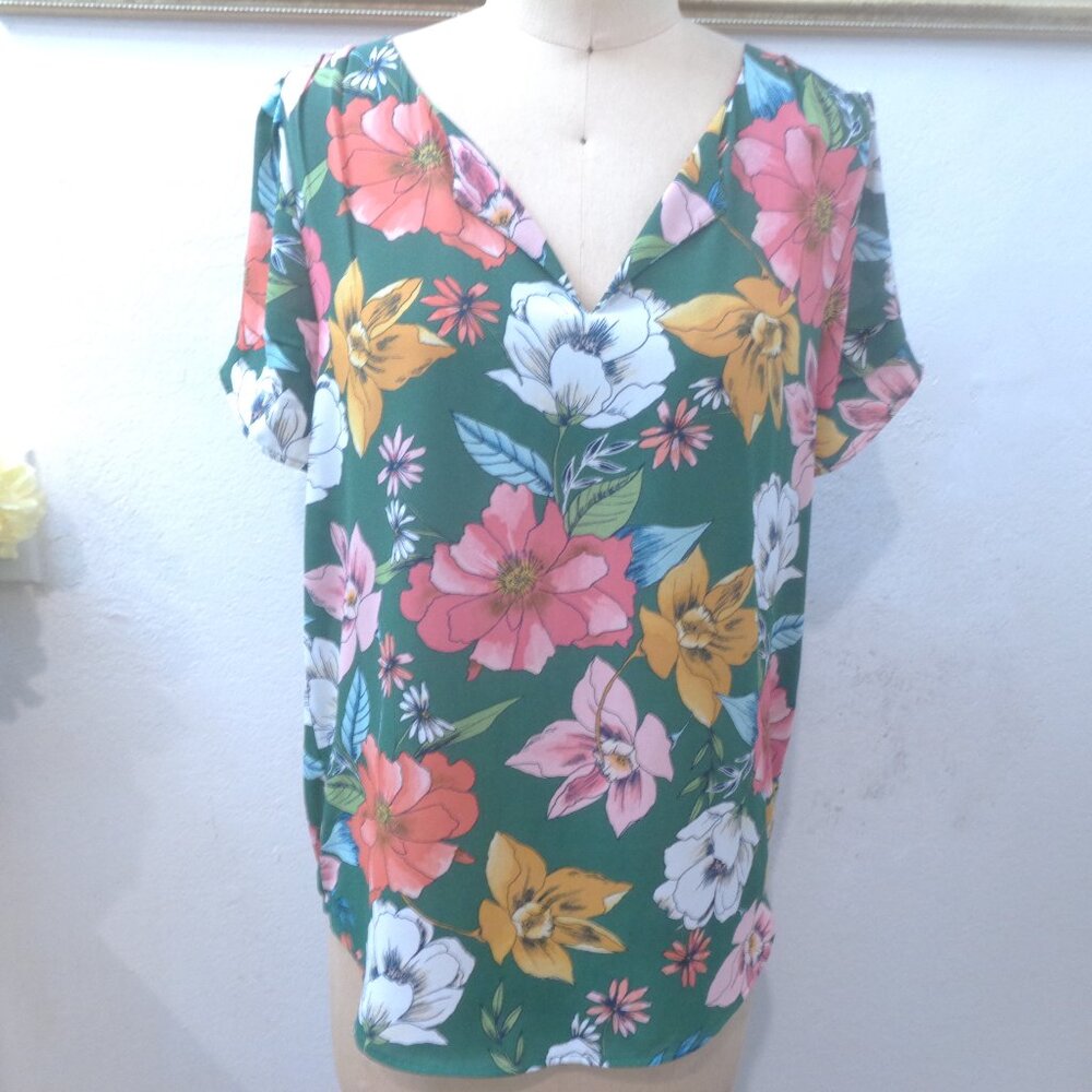 Floral Print Blouse Top